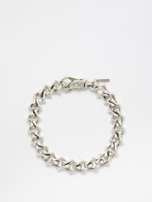 Emanuele Bicocchi - Chain-link Sterling-silver Bracelet - Mens - Silver