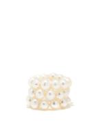 Matchesfashion.com Timeless Pearly - Set Of Three Pearl Stacking Rings - Womens - Pearl