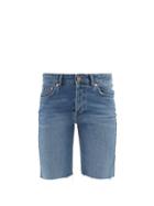 Matchesfashion.com Raey - Hand Me Down Cut Off Denim Shorts - Womens - Blue