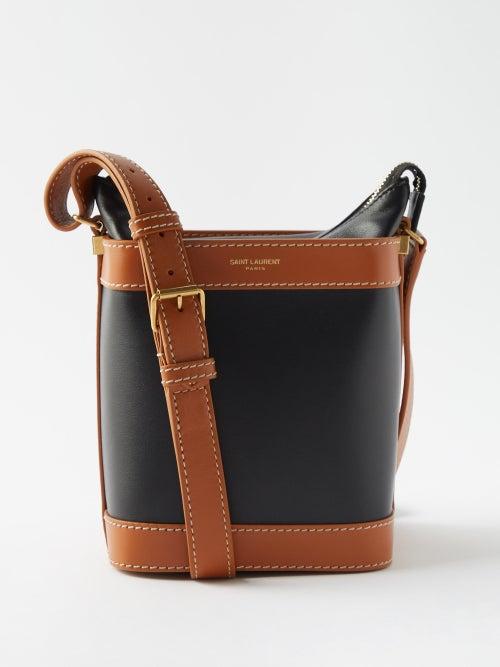 Saint Laurent - Aphile Leather Bucket Cross-body Bag - Mens - Black