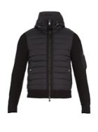 Moncler Contrast-panel Zip-through Hooded Sweater