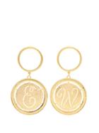 Matchesfashion.com Emilia Wickstead - Glenda Gold Plated Hoop And Disc Drop Earrings - Womens - Gold