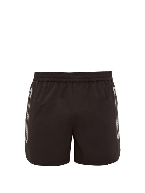 Matchesfashion.com Blackbarrett By Neil Barrett - Reflective Trim Performance Shorts - Mens - Black Multi