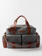 Brunello Cucinelli - Wool And Leather-trimmed Holdall - Mens - Multi