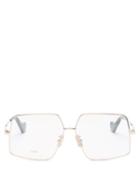 Matchesfashion.com Loewe - Hexagonal Metal Glasses - Womens - Rose Gold