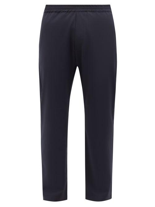 Barena Venezia - Elasticated-waist Virgin Wool Trousers - Mens - Navy