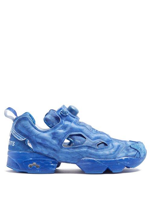 Matchesfashion.com Vetements - X Reebok Instapump Fury Canvas Trainers - Mens - Blue