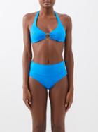 Melissa Odabash - Brussels Halterneck Bikini Top - Womens - Cobalt Blue