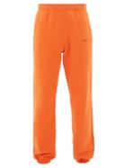 Matchesfashion.com Off-white - Logo Print Cotton Track Pants - Mens - Orange