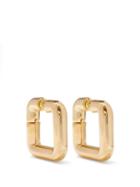 Jil Sander - Square Hoop Earrings - Womens - Gold