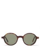Matchesfashion.com L.g.r Sunglasses - Explorer Round Tortoiseshell-acetate Sunglasses - Mens - Tortoiseshell