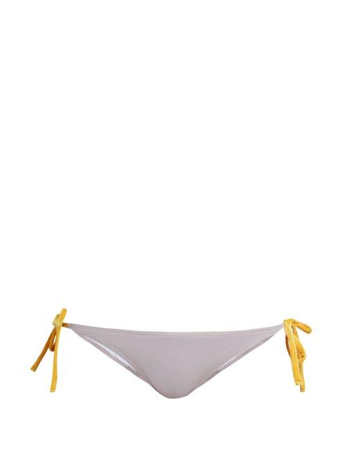 Matchesfashion.com Roxana Salehoun - Tie Side Bikini Briefs - Womens - Light Purple