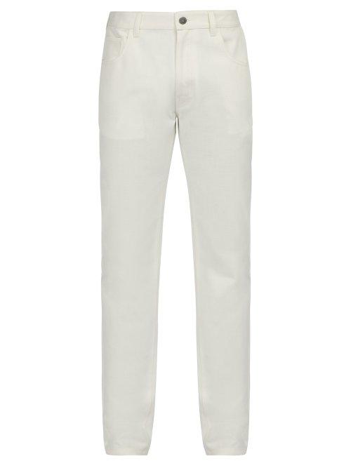 Matchesfashion.com Raf Simons - Straight Leg Jeans - Mens - White