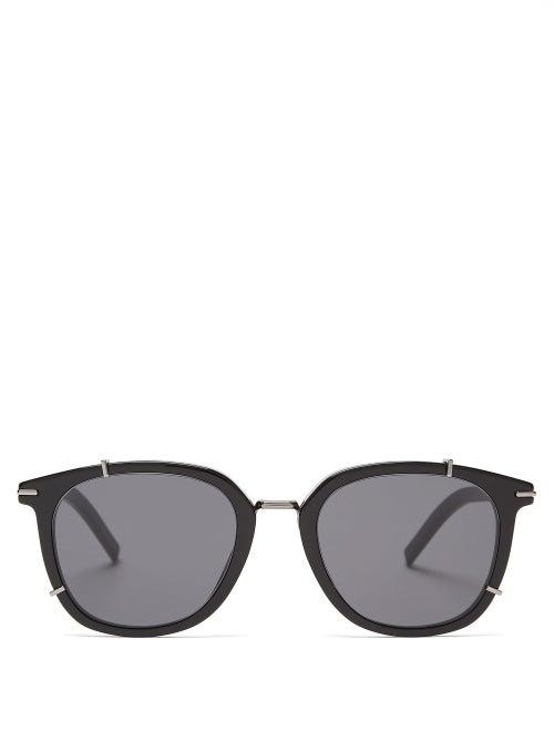 Matchesfashion.com Dior Homme Sunglasses - Blacktie272s D-frame Acetate Sunglasses - Mens - Black