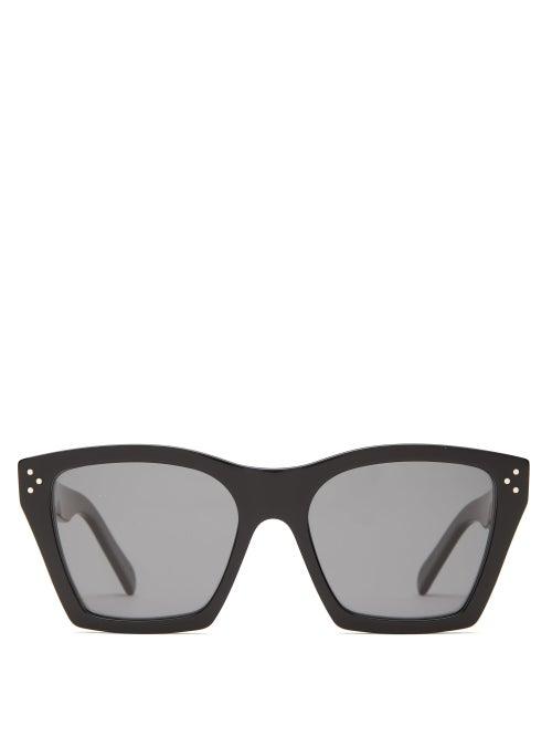 Matchesfashion.com Celine Eyewear - Square-frame Acetate Sunglasses - Womens - Black