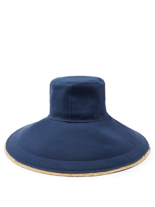 Matchesfashion.com Lola Hats - Single Take Denim And Straw Hat - Womens - Blue Multi