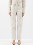 Isabel Marant Toile - Vayoneo Straight-leg Cargo Trousers - Womens - Ecru