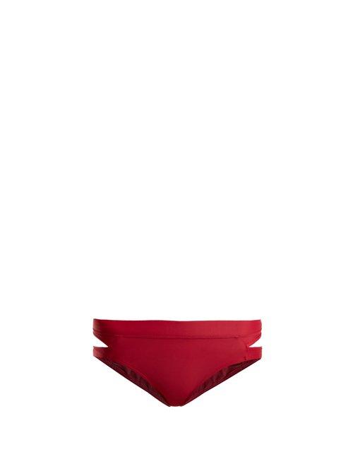 Matchesfashion.com Charli Cohen - Athena Bikini Bottoms - Womens - Dark Red