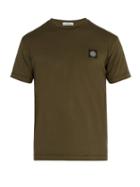 Matchesfashion.com Stone Island - Logo Patch Cotton Jersey T Shirt - Mens - Khaki