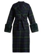 Matchesfashion.com Weekend Max Mara - Diego Coat - Womens - Navy Multi