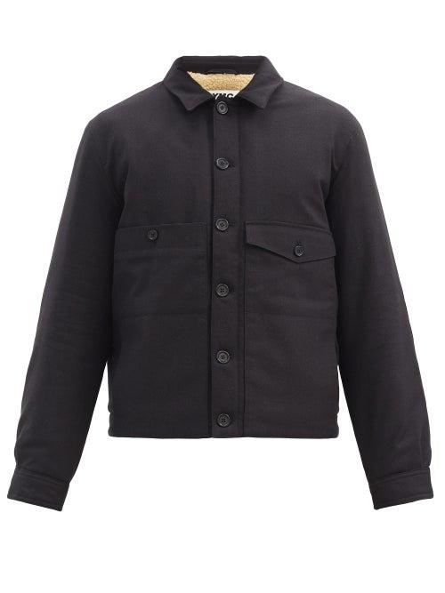 Matchesfashion.com Ymc - Pinkley Fleece-lined Cotton-blend Canvas Jacket - Mens - Black