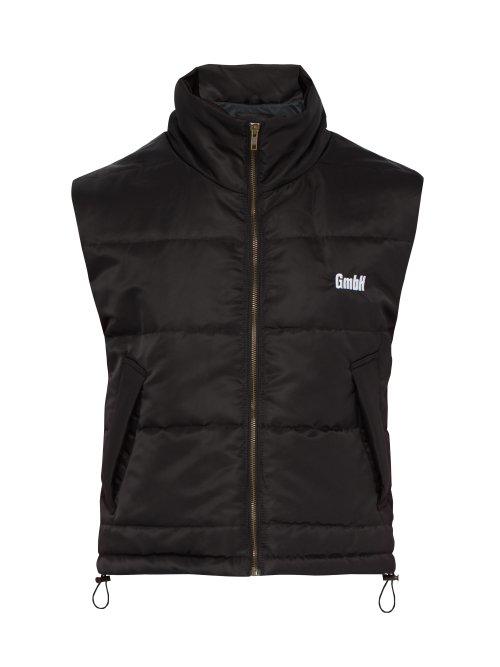 Matchesfashion.com Gmbh - Kaan Logo Embroidered Padded Gilet - Mens - Black