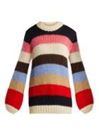 Matchesfashion.com Ganni - Oversized Striped Sweater - Womens - Multi