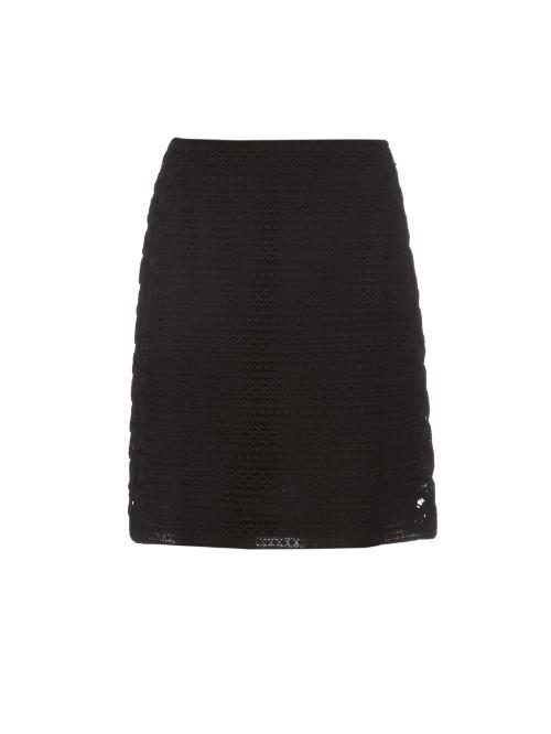 Burberry Prorsum High-waist Cotton-blend Lace Skirt