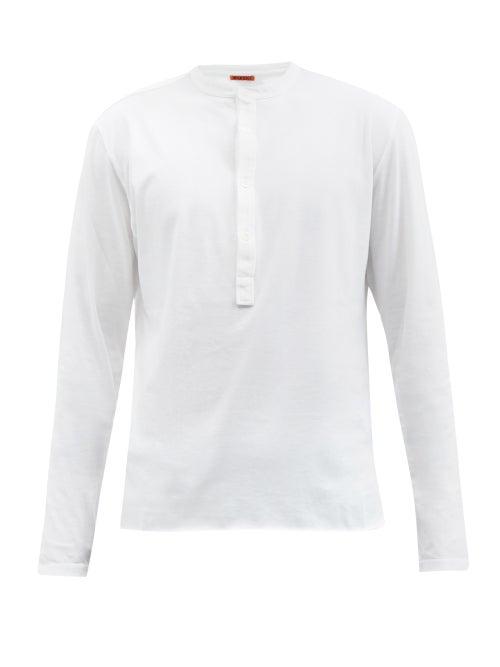 Barena Venezia - Nalin Cotton-jersey Henley Top - Mens - White