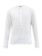 Barena Venezia - Nalin Cotton-jersey Henley Top - Mens - White