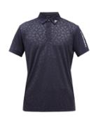J.lindeberg - Joel Printed Stretch-jersey Polo Shirt - Mens - Navy