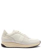 Matchesfashion.com Common Projects - Track Vintage Mesh And Suede Trainers - Mens - White