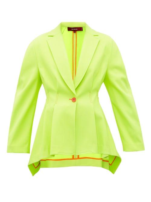 Matchesfashion.com Sies Marjan - Haru Single Breasted Twill Jacket - Womens - Light Yellow