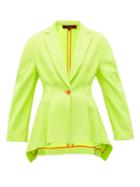 Matchesfashion.com Sies Marjan - Haru Single Breasted Twill Jacket - Womens - Light Yellow