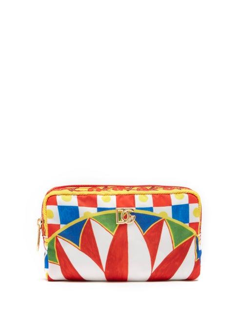 Ladies Accessories Dolce & Gabbana - Checked Makeup Bag - Womens - Multi