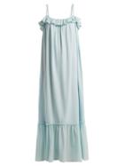 Matchesfashion.com Loup Charmant - Artemis Cotton Maxi Dress - Womens - Blue