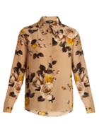 Rochas Floral-print Silk Shirt