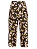 Marni Sistowbell Floral-print Cotton-blend Trousers