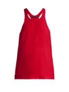 Matchesfashion.com Haider Ackermann - Scoop Neck Racer Back Silk Crepe Tank Top - Womens - Red