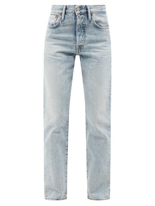 Acne Studios - 1997 High-rise Straight-leg Jeans - Womens - Light Denim