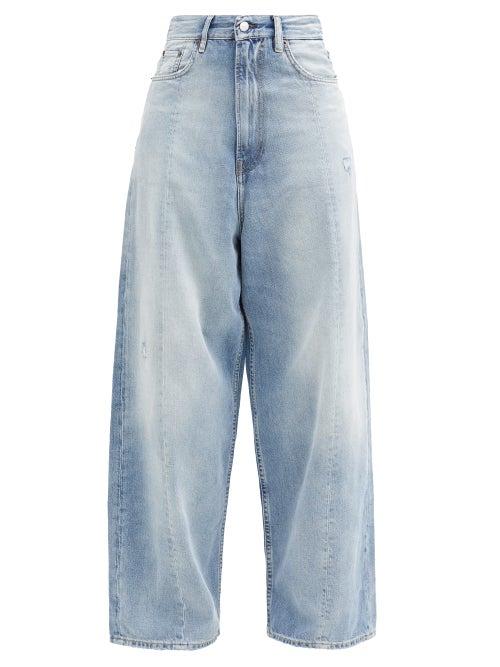 Matchesfashion.com Acne Studios - High-rise Washed Wide-leg Jeans - Womens - Denim