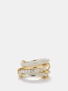 Spinelli Kilcollin - Leyla Diamond, Sterling-silver & 18kt Gold Ring - Womens - Gold Multi
