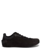 Jacquemus - Esca Suede And Leather Trainers - Mens - Black