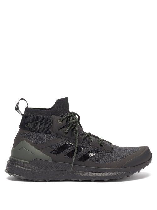 Matchesfashion.com Adidas X Parley - Terrex Free Hiker High-top Recycled-fibre Trainers - Mens - Black Multi