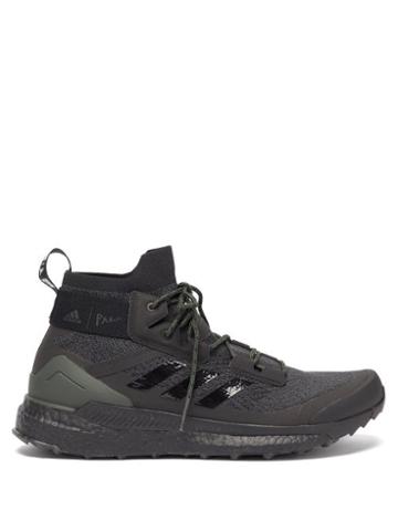 Matchesfashion.com Adidas X Parley - Terrex Free Hiker High-top Recycled-fibre Trainers - Mens - Black Multi
