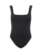 Matchesfashion.com Mara Hoffman - Persephone Square-neck Swimsuit - Womens - Black