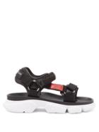 Matchesfashion.com Givenchy - Jaw Contrast Panel Leather Sandals - Mens - Black