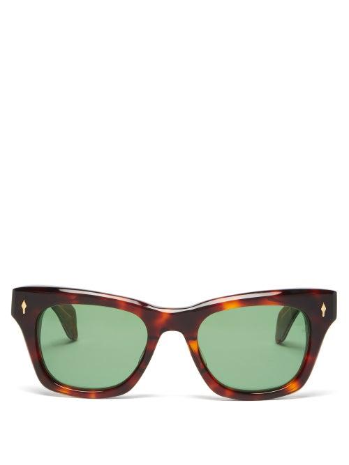Matchesfashion.com Jacques Marie Mage - Dealan Square Tortoiseshell-acetate Sunglasses - Womens - Tortoiseshell