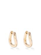 Balenciaga - Logo-engraved Hoop Earrings - Womens - Gold