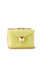 Valentino Garavani - One Stud Leather Shoulder Bag - Womens - Yellow